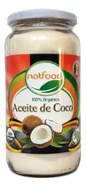 Aceite De Coco 100% Organico Natfood 1 Litro Extra Virgen 