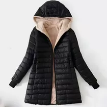 Parka De Invierno Impermeable Para Mujer Con Capucha