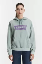 Suéter De Mujer Levis Graphic Standard Hoodie Color Agua