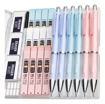 Nicpro 6 Pcs Pastel Mechanical Pencil 0.5 & 0.7 Mm For With