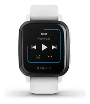 Smartwatch Garmin Venu Venu Sq - Music Edition 1.3  Caja 40mm De  Polímero Reforzado Con Fibra  White, Malla  White De  Silicona Y Bisel  Slate De  Aluminio Anodizado