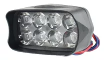 Faro Auxiliar Luz Blanca Off Road 12v Con Soporte Moto