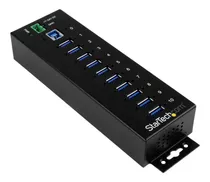 Hub Usb 3.0 Industrial De 10 Puertos C/protección Startech