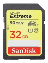 Memoria Sandisk Sd 32 Gb Clase 10 Extreme 90mbs Super Rápida
