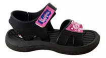 Sandalias Niñas Velcro Disney  Pepa Pig Moda Goma Agua Gomon