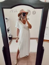 Vestido Dama Largo Blanco