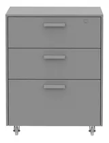 Cajonera Armable Excelsior Drawer Based Cabinet Con Ruedas Color Gris