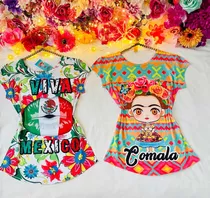 Blusa Set 2 Frida Khalo Septiembre Mexico Fiesta Mexicana