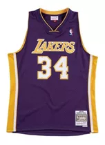 Camiseta Mitchell And Ness La Lakers Shaquille Morado