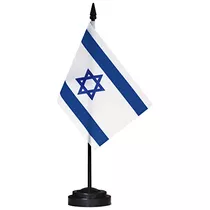 Banderas Escritorio Lujo Israel 15x10x30 Cm Banderin