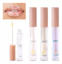 Combo X3 Lipgloss Dapop Labial Hidratante No Pegajoso