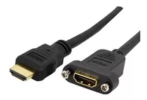 Cable Hdmi De 91cm Para Montaje En Panel - Hembra A Macho -