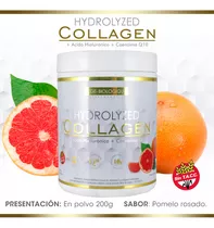 Suplemento En Polvo Age Biologique Hydrolyzed Collagen Colágeno Sabor Pomelo En Pote De 200g