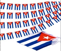 Banderines Rectangulares Cuba 32 Banderines 21x14