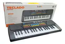 Teclado Piano Microfone Brinquedo Musical 37 Teclas 8 Tons