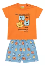 Conjunto Menino Quebra-cabeça Camiseta/short Jaca Lelé