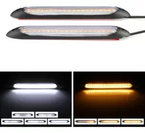 Faros Delanteros Automáticos Con Tira Led Drl Flexible, 2 Un