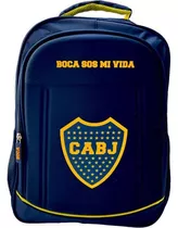 Mochila Fútbol Boca Juniors Tapa Dura Boca Sos Mi Vida Diseño De La Tela Liso