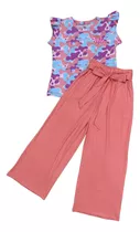 Conjunto  Niña  Pantalon Y Blusa