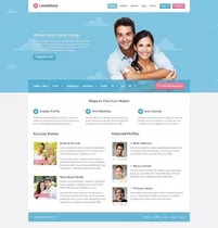 Site Encontros E Relacionamentos - Tema Lovestory