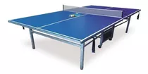 Mesa De Ping Pong Diversiones Bago Carro Fabricada En Mdf Color Azul