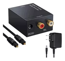 Convertidor De Audio Digital A Analógico + Cable Óptico
