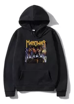 Sudadera Con Capucha Rock Band Manowar Heavy Metal Para Homb