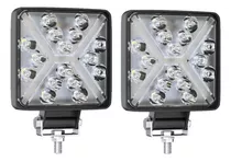 Pack 2 Foco Neblinero Led 48w Bicolor Auto Moto Camioneta  