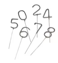 5 Velas Para Pastel De Letra O Número - Envio Incluido