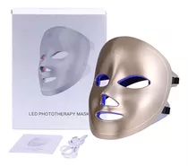 Mascarilla Luz Led Facial Terapia 8 Modos Fotón Tratamiento 