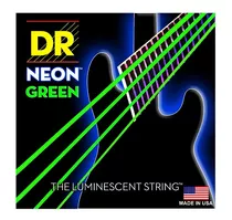 Encordado Bajo 4 Cuerdas Dr Strings Neon Green Ngb-40