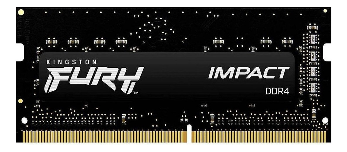 Memoria RAM Fury Impact gamer color negro 16GB 1 Kingston KF432S20IB/16