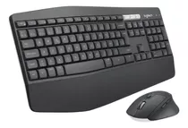 Kit De Teclado Y Mouse Inalámbrico Logitech Mk850 Español Latinoamérica De Color Negro