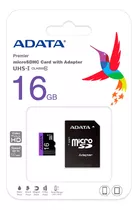 Memoria Adata Micro Sd Hc Uhs-i 16gb Clase 10