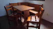 Juego De Comedor Esquinero, Con Mesa De 1.10m Y 2 Sillas