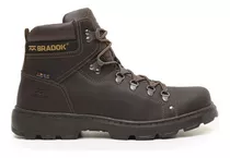 Bota Masculina Bradok Workboot Couro Legítimo Coturno Marrom