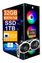 Pc Gamer Ryzen 5 5600g, Ssd 1tb M2, 32gb Ddr4, Gtx 1650 4gb