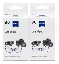 60 Toallitas Humedas Limpia Lentes 2 Cajas D 30 Zeiss Wipes