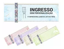 1000 Ingressos De Segurança Papel Moeda 150x50mm 08 P/ Folha