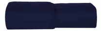 Lençol Avulso Cama Box Solteiro Com Elástico 400 Fios Luxo Cor Azul-marinho Desenho Do Tecido Liso