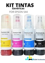 Tinta Para Epson 544 Kit 4 Colores L1110/l3110/l3150