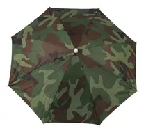 Chapéu Guarda-chuva Camuflado Protetor Camping Passeio Pesca