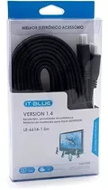 Cabo Hdmi Full Hd 1080 4k 1.8 Metros Achatado Premium