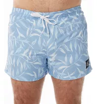 Short Baño Topper Estampado Pileta Natacion Original Celeste