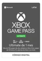 Tarjeta Xbox Game Pass Ultimate Microsoft Digital  1 Mes