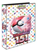 Álbum Pasta Fichário Pokémon Mew 151 Escarlate E Violeta Box