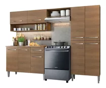 Cocina Integral Madesa Emilly Sin Mesón De Acero 229 Cm