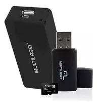 Kit Power Bank + Leitor De Cartão + Cartão De Memória 16gb