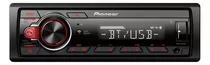 Estereo Pioneer Mvh 215 Bluetooth Usb Radio Am/fm Auxiliar 50 Watts X 4 Canales Color Negro