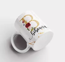 Taza De Ceramica Inicial Nombre